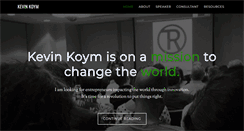 Desktop Screenshot of kevinkoym.com